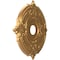 Ekena Millwork Attica PVC Ceiling Medallion (Fits Canopies up to 6 3/4"), Bright Coat Gold, 19"OD x 3 1/2"ID x 1"P CMP19ATBGL - alternate 2